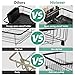 Hiviweer Dish Drying Rack - Space-Saving Dish Rack,Dish Racks for Kitchen Counter with Drainboard, Rustproof Dish Drainer with a Removable 4-Compartment Utensil Holder,Black