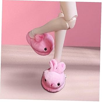 Amazon.co.jp: お人形靴かわいいうさぎぼかしスリッパぬいぐるみ