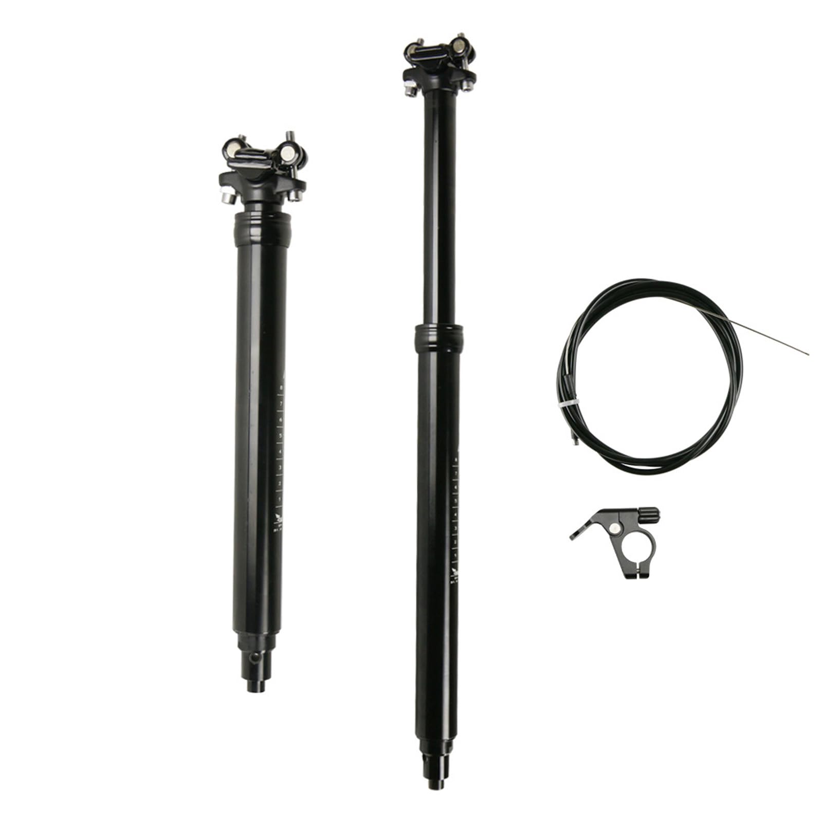 Tija telescópica para Bicicleta de montaña, aleación de Aluminio de 31,6 mm, Control Remoto, tija de sillín con cuentagotas hidráulica, Altura Ajustable de 100 mm a 170 mm,