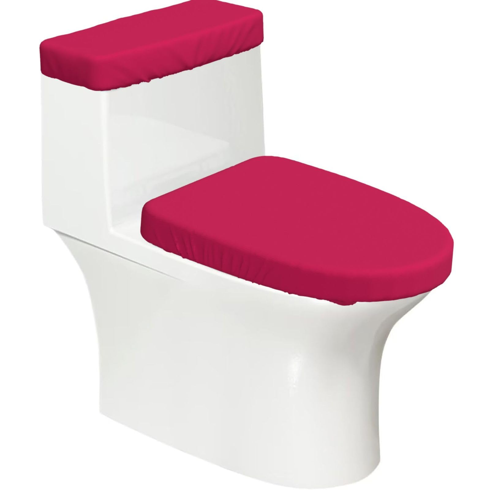 Duykimqw Black Raspberry Color Print Bathroom Toilet Lid Cover, Water Tank Covers