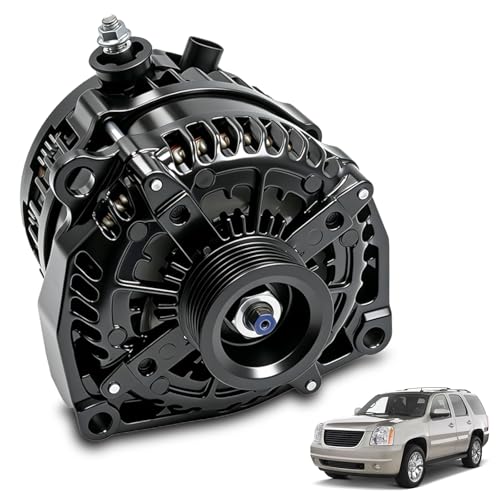 15093928 300 AMP 14V High Output Alternator With Pulley Fit for Chevy Silverado 1500 2500HD 3500HD, Avalanche Suburban Tahoe, GMC Sierra Yukon XL, Cadillac Escalade Hummer H2 2007-2014#15093929