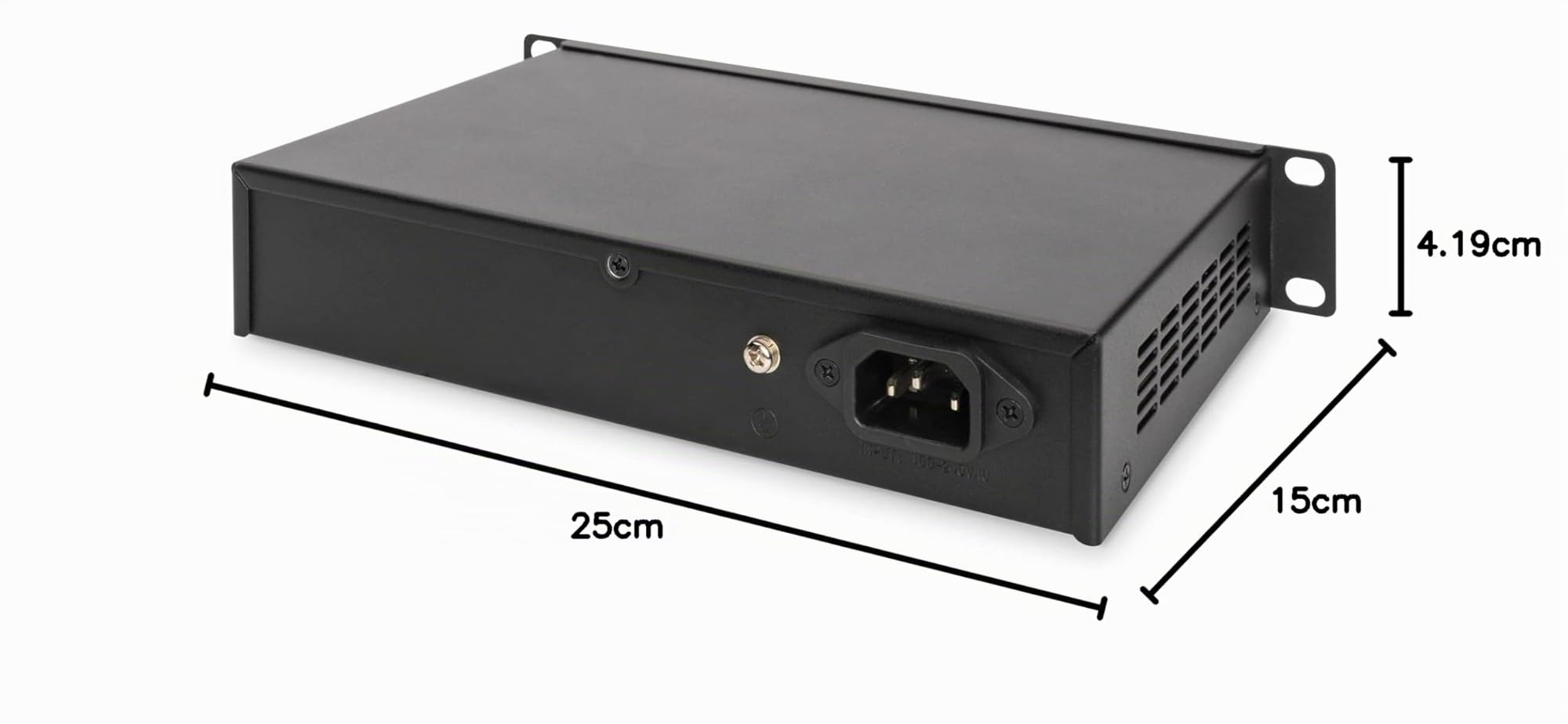 DIGITUS Commutateur réseau Gigabit Ethernet - 10 pouces - 16 ports - non administré - fond de panier 32 Gbps - Auto MDI/MDI-X - noir