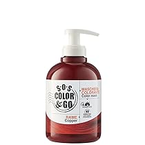 A ALAMA Professional Alama SOS Color&GO Maschera Colorante Non Permanente Rame per Capelli Naturali, Colorati e Con Mèches, Nutriente e Tonalizzante, Senza Ammoniaca, 300 ml