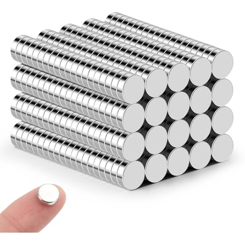 DIYMAG 500Pcs Small Refrigerator Magnets, 8x3mm Round Rare Earth Magnet