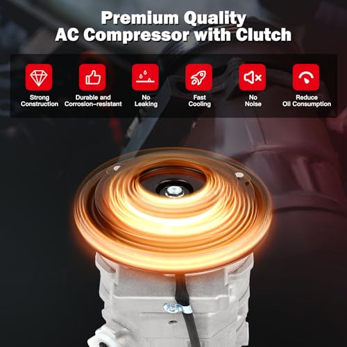 Image of cciyu Air Conditioning Compressor Fit for Dodge Journey 3.5L 2009 2010