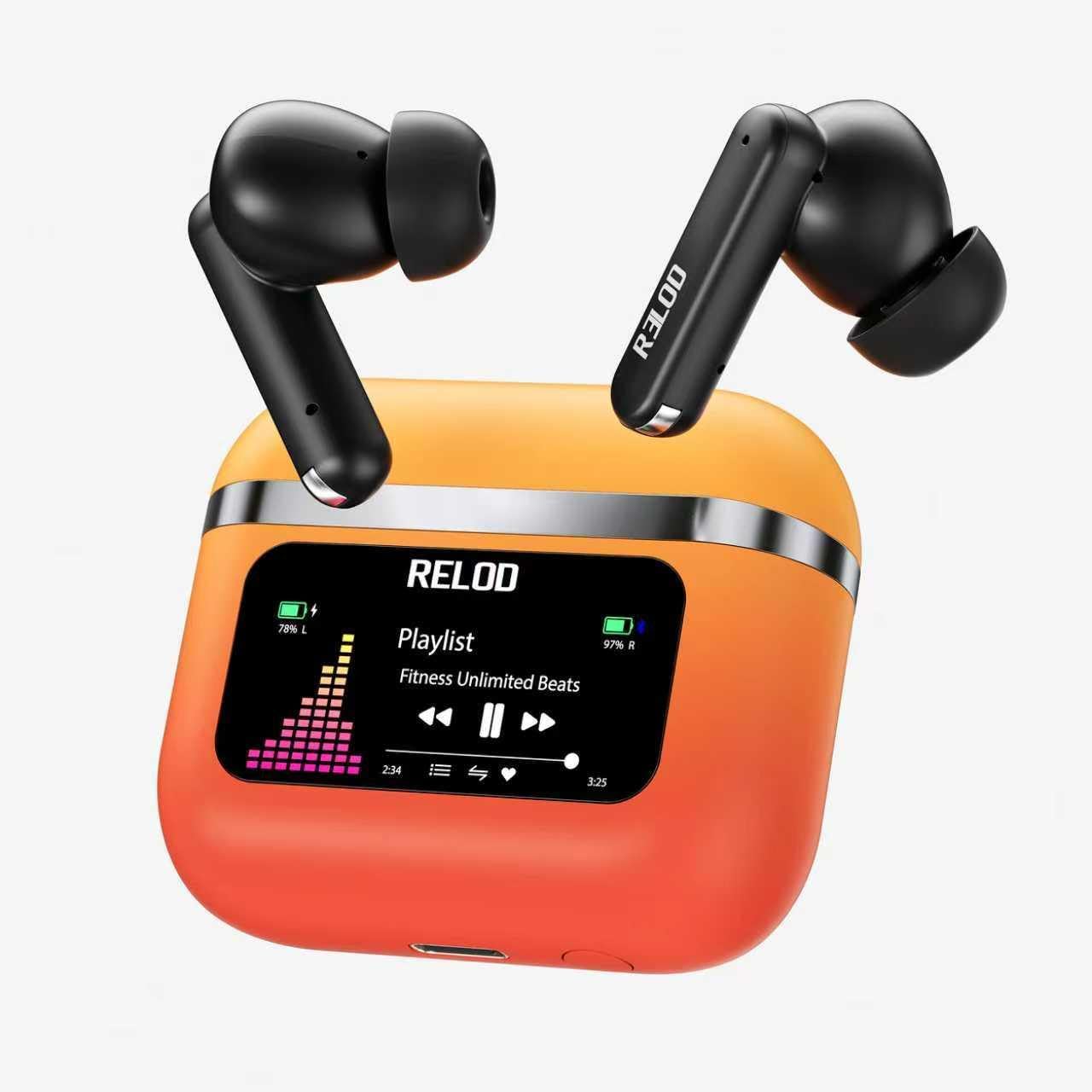 Touchbuds 2025 Edition True Wireless Earbuds with MP3 Player ANC 32dB AI-ENC Quad Mics 40H Playtime Bluetooth 5