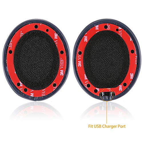 Almohadillas de repuesto Studio 2/3, JARMOR Memory Foam Ear Cushion Pads Cover para auriculares Beats Studio 2.0 Wired/Wireless B0500 / B0501 y Studio 3.0 Over Ear por Dr. Dre ONLY (Azul Marino) miniatura 3