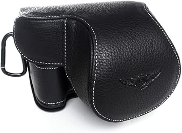 TP Original Handmade Genuine Real Leather Full Camera Case Bag Cover for Canon G3X G3 X 24-600mm Lens Black color