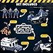 Liberty Imports 8 PCS Police Rescue Patrol Toy Vehicles and Figures Playset - Helicopter, SWAT Truck, Motorcycle, Action Figures, K-9, Weapons, and Accessories for Kids Imaginative Pretend Play