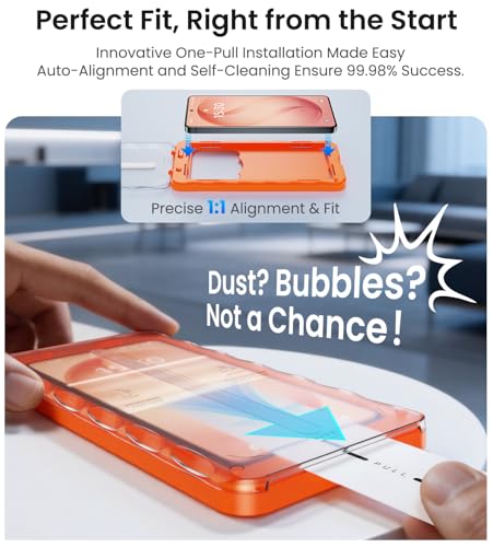 Image of SHILD Tempered Glass Screen Protector Compatible with ------------ | 0.18mm Borderless Screen Guard | Military-Grade Protection | Ultrasonic Fingerprint Compatible | HD Clear | Case-Friendly | Easy Installation | Pack of 1 (Samsung Galaxy S2.6 Ultra)