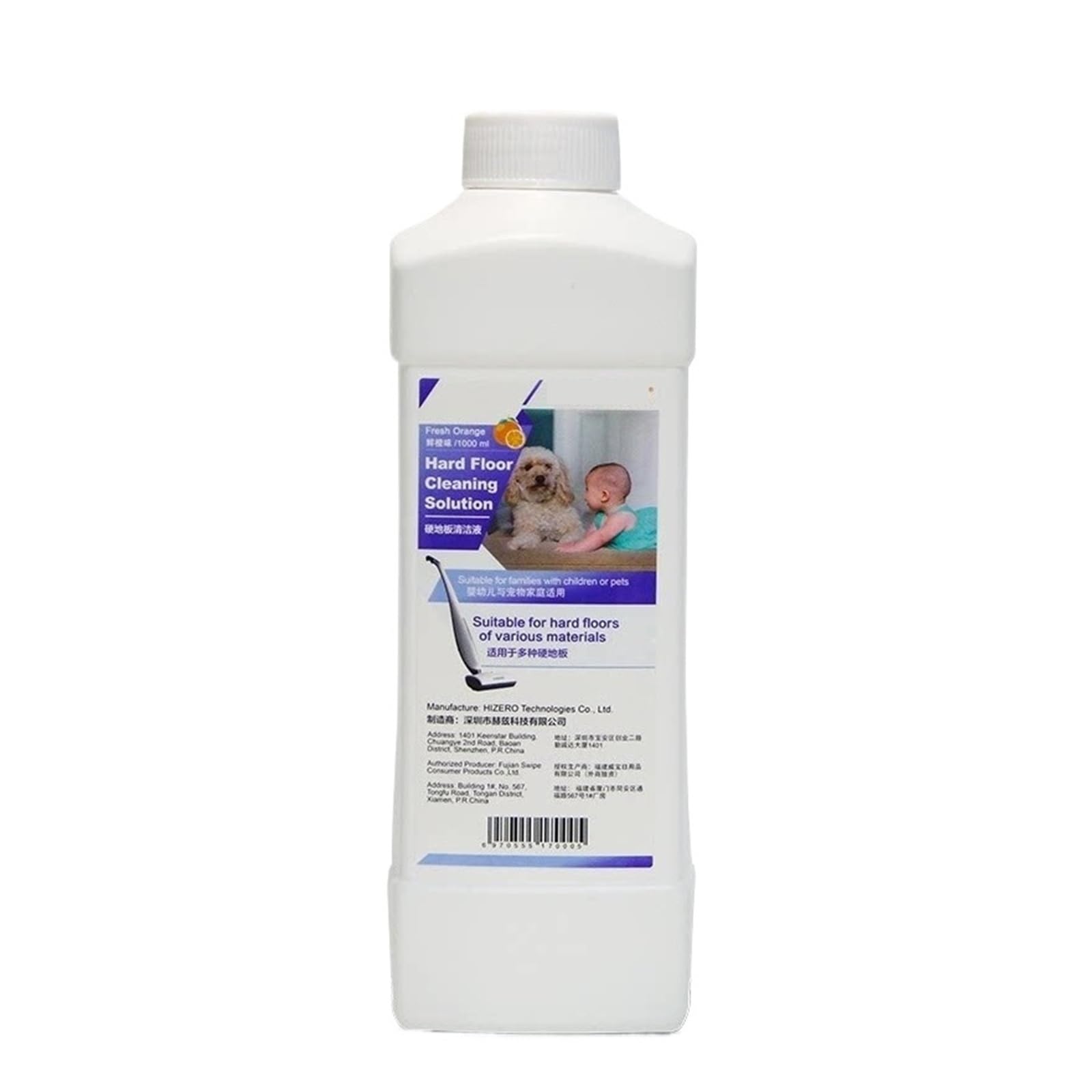 Fluido detergente for pavimenti da 1 litro, profumo di agrumi (33,8 OZ) | For pavimenti in legno, piastrelle, marmo, pavimenti in laminato. Aspirapolvere