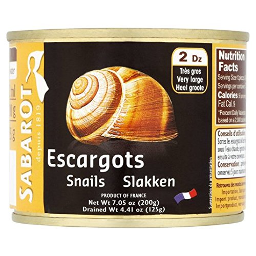 Snails Escargots (Sabarot or Provence) 7.05oz (200g)