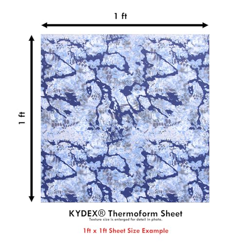 Image of KYDEX Thermoform Sheet - (P1 Texture) - (Infused Print) - (12in x 12in) - (Kryptek Obskura - Signa - Micro) - (1 Sheet) - (for Holster Making & Hobby) - (USA Made)