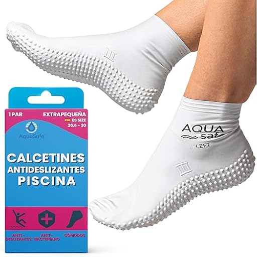 Calcetines Protectores AquaSafe para natación contra verrugas plantares, Extra pequeños, Talla Infantil 27 a 30,5 | Ya disponible en tu tienda friki favorita! En mundofriki.es!