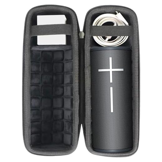 co2CREA Hard Travel Case Replacement for Ultimate Ears UE Boom 4 / Boom 3 Portable Bluetooth Wireless Speaker (Black Case)