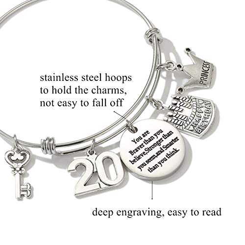 Image of Silver /14k Gold Plated Birthday Bracelet, Natural Healing Crystal Bracelet Gifts for Her Birthday for Daughter Granddaughter Friends Mom Grandma Sister