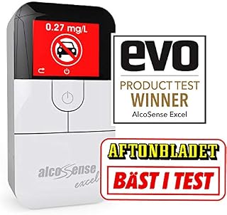 AlcoSense Excel Fuel Cell Breathalyzer | Auto Express & EVO Magazine Group Test Winner | Police Derived Fuel Cell Sensor | Alcohol Tester Breathalyser