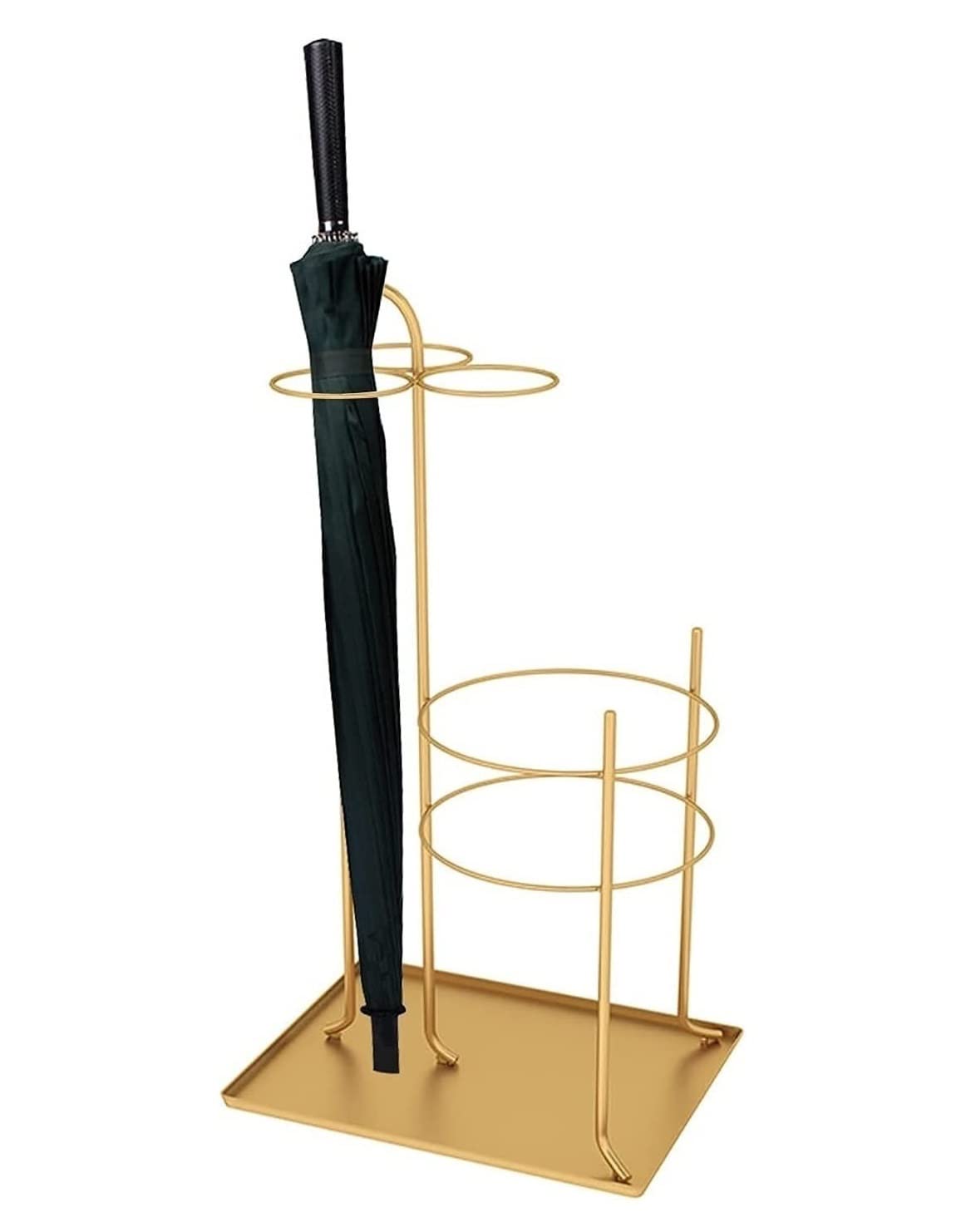 HYLYGFH Metal Umbrella Stand Holder Rack for 6 Umbrellas Framework for Canes and Walking Sticks Doorway nizer (Blanc 33 * 25 * 60cm)
