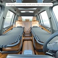WDMNAO Auto Campingbett für Peugeot 208 (2012-2020), Auto Klappbett Autoreisebett Feldbett Klappbar Camping Bett für Erwachsene Schlafen Auto Zubehör – Ansicht 2