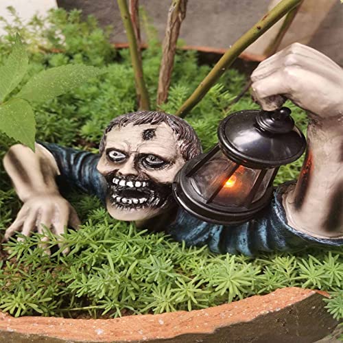 Zombie Lantern Halloween - Statue Horreur Résine Décoration Extérieure - 4