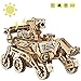 ROKR Mécanique Construction Kits 3D en Bois Puzzle DIY Kit De Construction Energie Solaire Jouet pour Enfants, Ados et Adultes (Curiosity Rover)