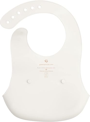 Miniatura 2 de green sprouts Unisex Baby Silicone Scoop Bib Especias ligeras