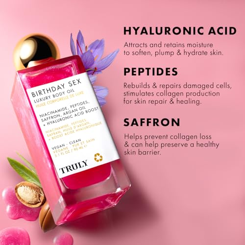 Image of Truly Beauty Luxury Body Oil | Hydrating Shimmer Oil for Glowing Skin