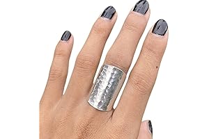 Hammered Shiny Sterling Silver Wrap Ring