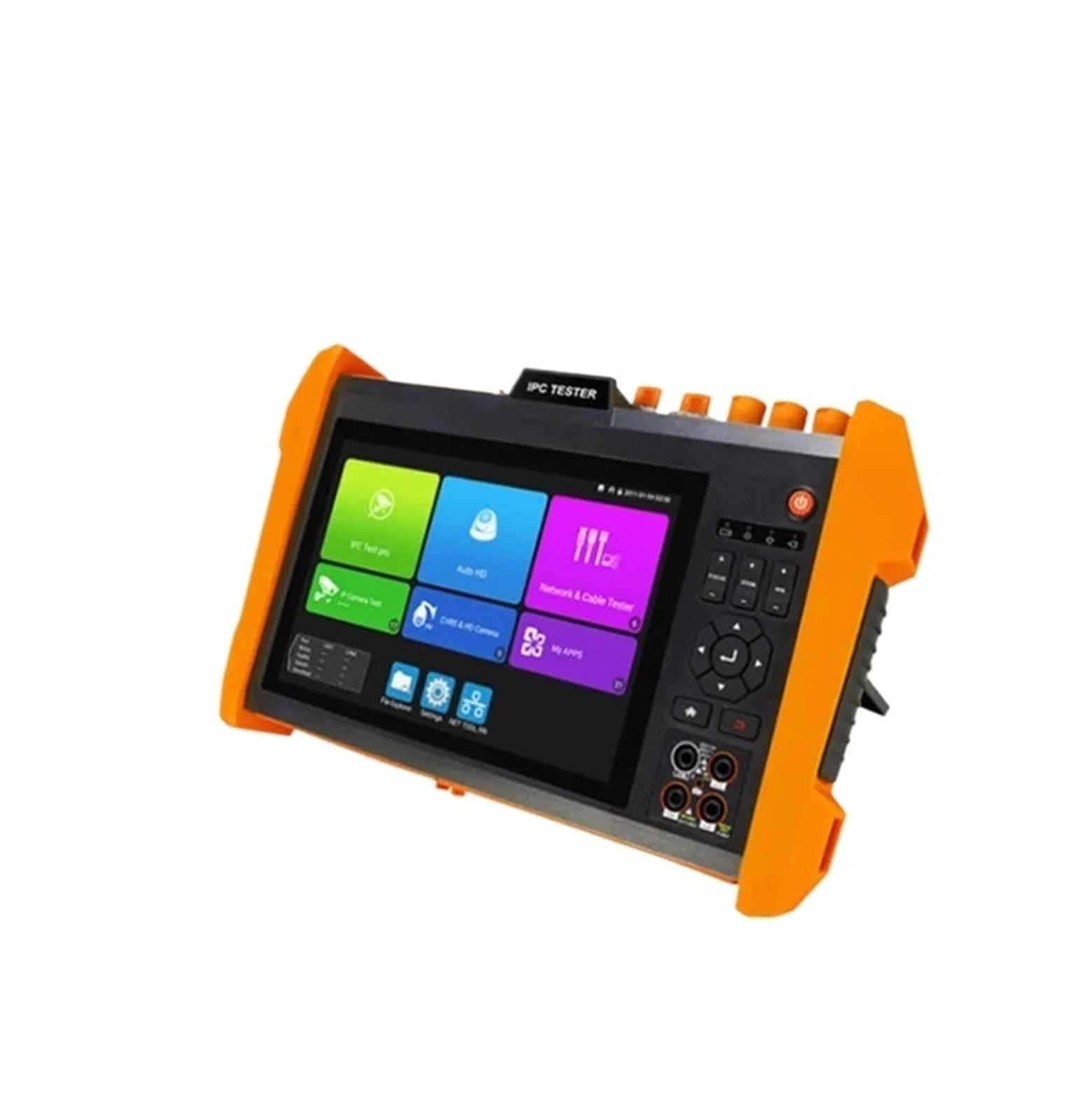CCTV Tester, 8K 7 Inch CCTV Tester H.265 Multifunction SFP Optical Module AHD CVI TVI SDI Color Bar Generator In One Monitor(K15-ADH)