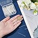 CRAFTYMELODY 220Pcs Head Pins 925 Sterling Silver Plated Flat Ball Head Eye Pins Brass Jewelry Pins Needles 45mm for Jewelry Making Findings Accessory Supplies DIY Craft Earring Charms Necklace