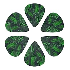 Green Tropical Plant Lot de 6 médiators pour guitare acoustique, guitare électrique, basse, ukulélé – fins, moyens et… - Les Beatles, Paul McCartney, John Lennon, RIngo Starr, George Harrison Green Tropical Plant Lot de 6 médiators pour guitare acoustique, guitare électrique, basse, ukulélé – fins, moyens et… – Image 4