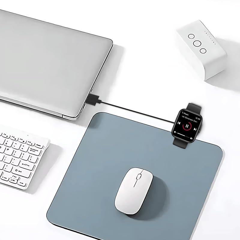 Miniatura 7 de BOVUGAC Paquete de 2 para cargador de reloj inteligente Mikego IDW25, cable de carga USB de repuesto magnético compatible con accesorios de reloj