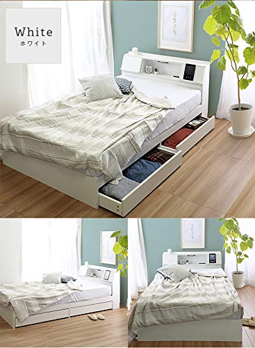 Amazon.co.jp: ビックスリー ベッド セミダブル 引出付きベッド ベッド