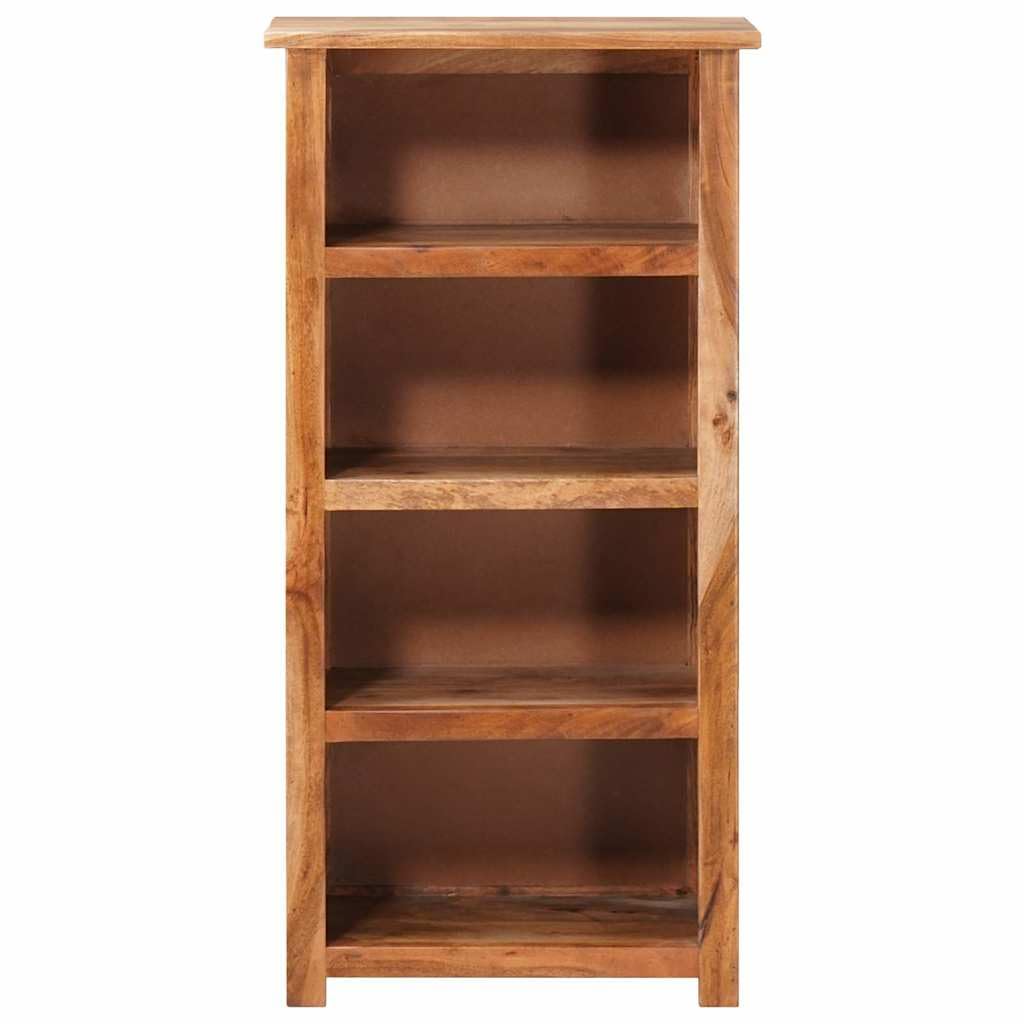 Bücherregal aus Massivholz 50x30x100 cm poliert lackiert mit viel Stauraum, Wandregal Würfel für Büro und Wohnzimmer, fertig montiert, langlebiges Holzregal für Bücher und Dekoration