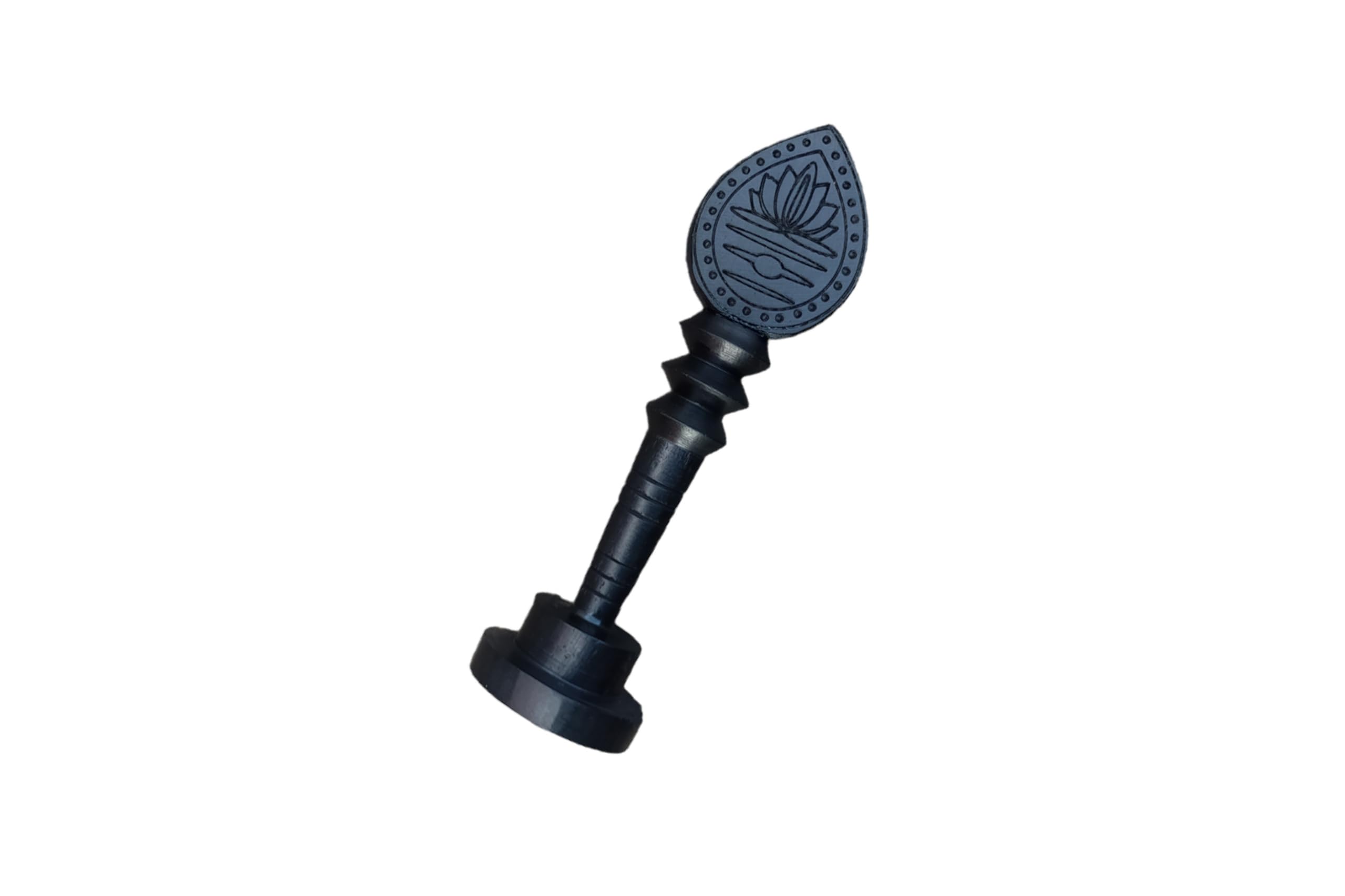 KC PRODUCTS® Karungali Vel 3 Inch With Stand - Murugan Vel Lord Karthikeya Ebony Wood for Pooja, Car Dashboard, Home Decor 1