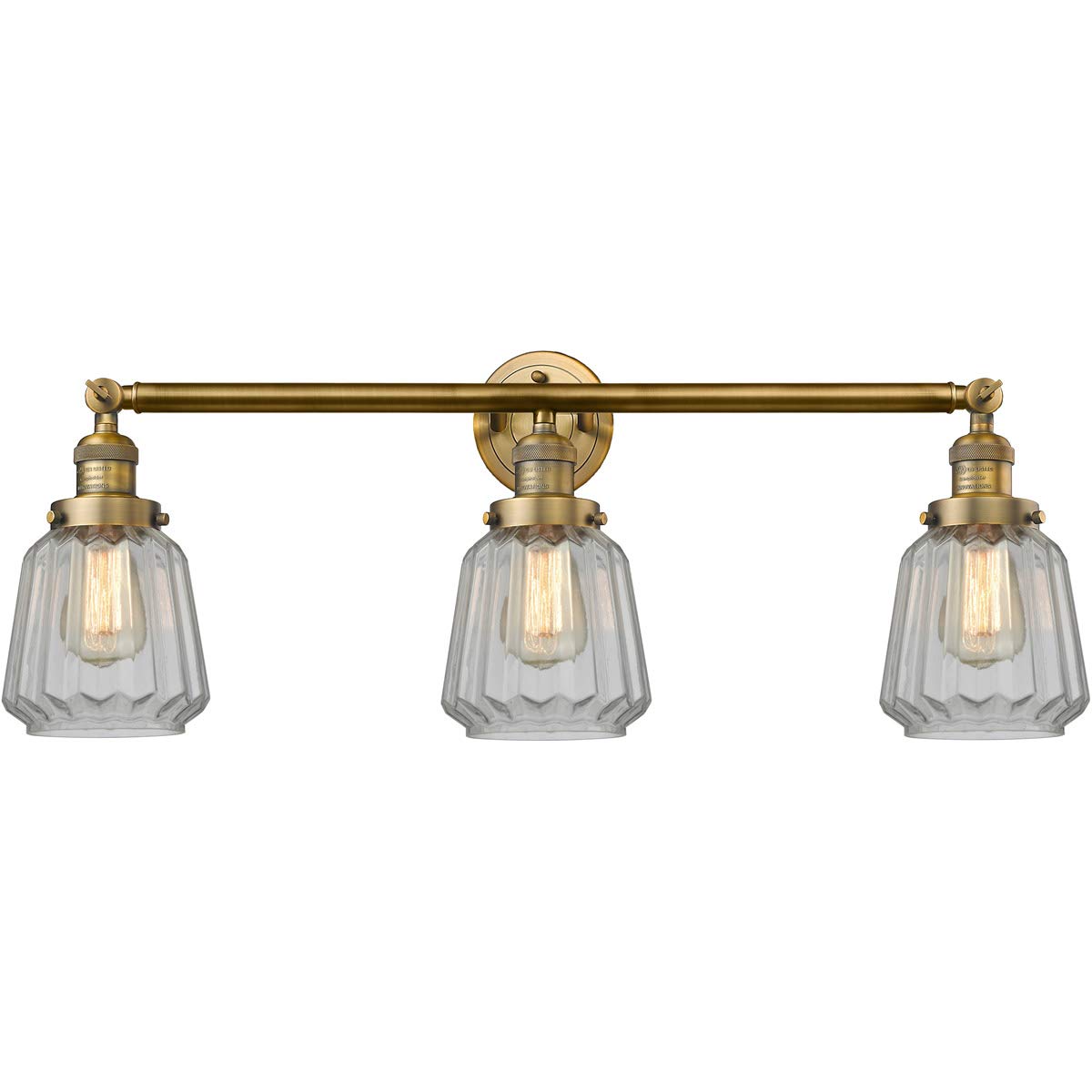 Innovations 205-BB-G142 Transitional Three Light Bath Vanity from Franklin Restoration Collection in Brass - Antique Finish,