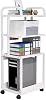 Printer Table Printer Stand with Storage Floor-standing Printer Shelf with Sturdy Metal Frame 3 Tier Printer Cart On Wheels for Home Office Easy to use