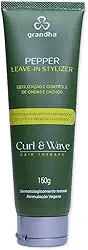 Finalizador e Modelador Grandha para Cabelos Cacheados e Crespos Pepper Leave-in Stylizer Curl & Wave 150g