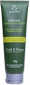 Finalizador e Modelador Curl Wave Hair Therapy para Cabelos Cacheados e Crespos Pepper Leave-in Stylizer