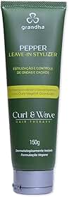 Finalizador e Modelador Curl Wave Hair Therapy para Cabelos Cacheados e Crespos Pepper Leave-in Stylizer