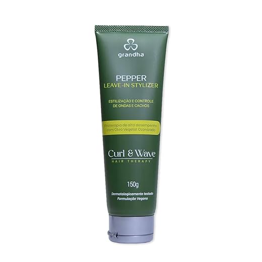 Finalizador e Modelador Curl Wave Hair Therapy para Cabelos Cacheados e Crespos Pepper Leave-in Stylizer