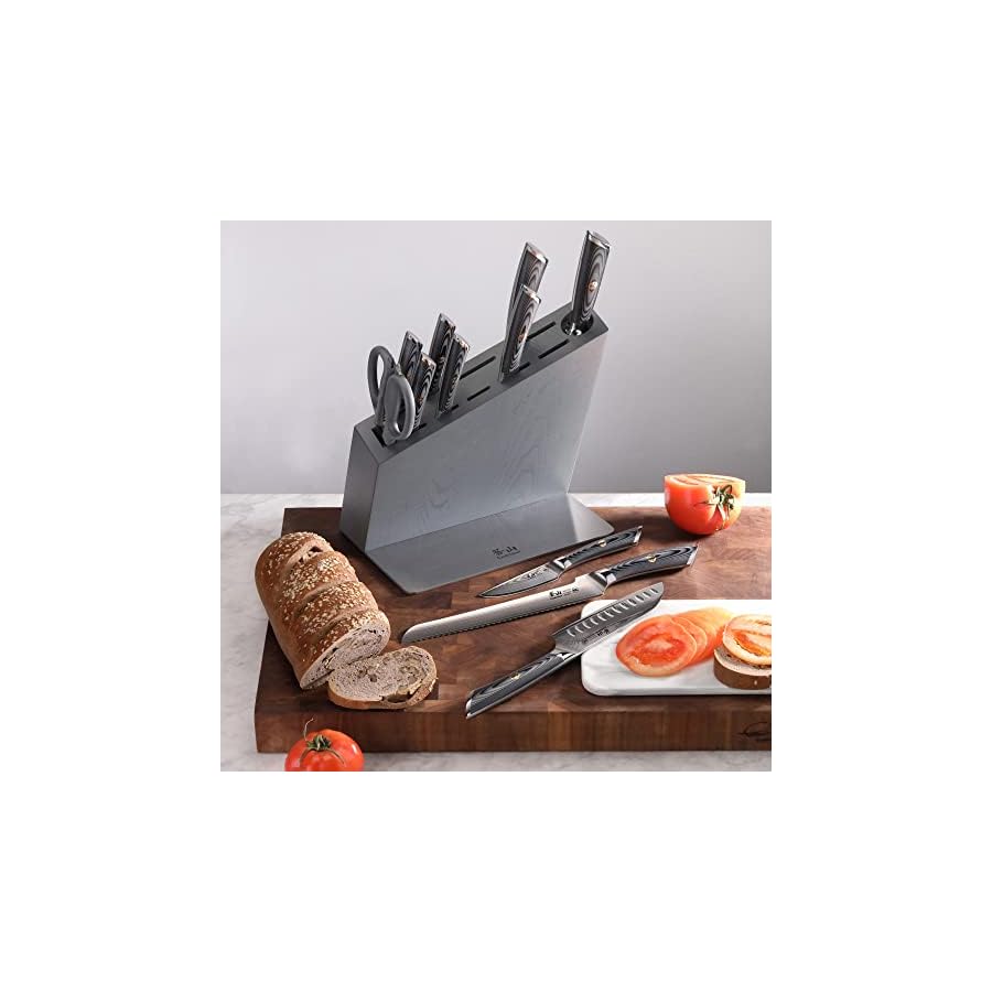 Cangshan-NAKA-Series-X-7-Steel-Forged-HUA-Knife-Block-Set-12-Piece Cangshan NAKA Series X-7 Steel Forged HUA Knife Block Set (12-Piece)