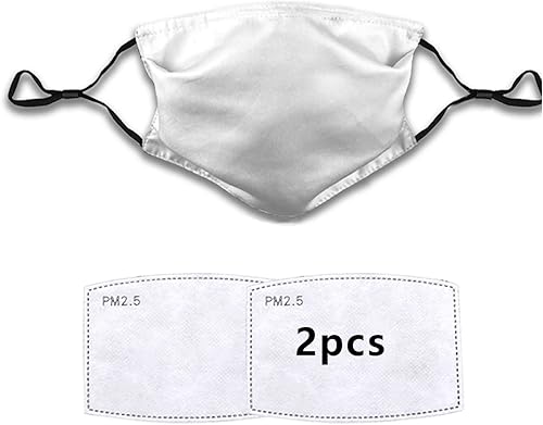 Miniatura 2 de Máscara facial de tela con bolsillo para filtro, pasamontañas lavables, a prueba de polvo, máscara de tela reutilizable con 2 filtros