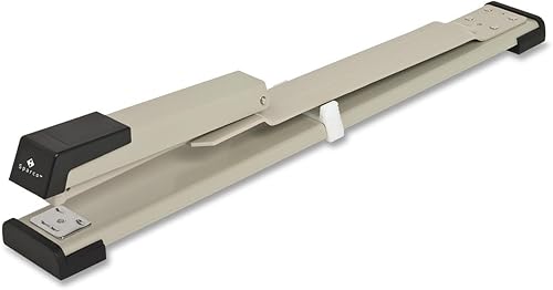 Miniatura 1 de Sparco, engrapadora de brazo largo, capacidad para 20 hojas, grapas estándar (grapas incluidas), Negro (Putty/Black)