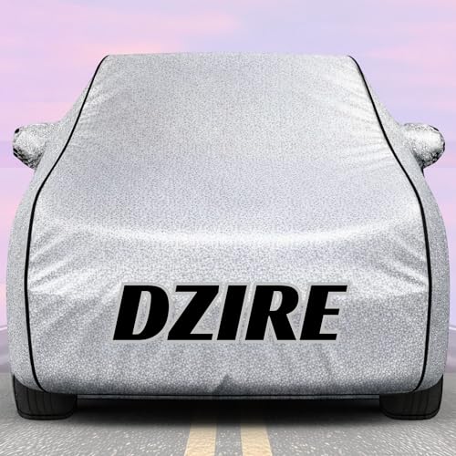 Image of Kings of Cover New Silver 100% Waterproof Dzire Car Cover | Polyester Car Body Cover for Rain & Sun | UV Protection, Dustproof, Scratch Resistant, Windproof, Heat Resistant, Custom Fit