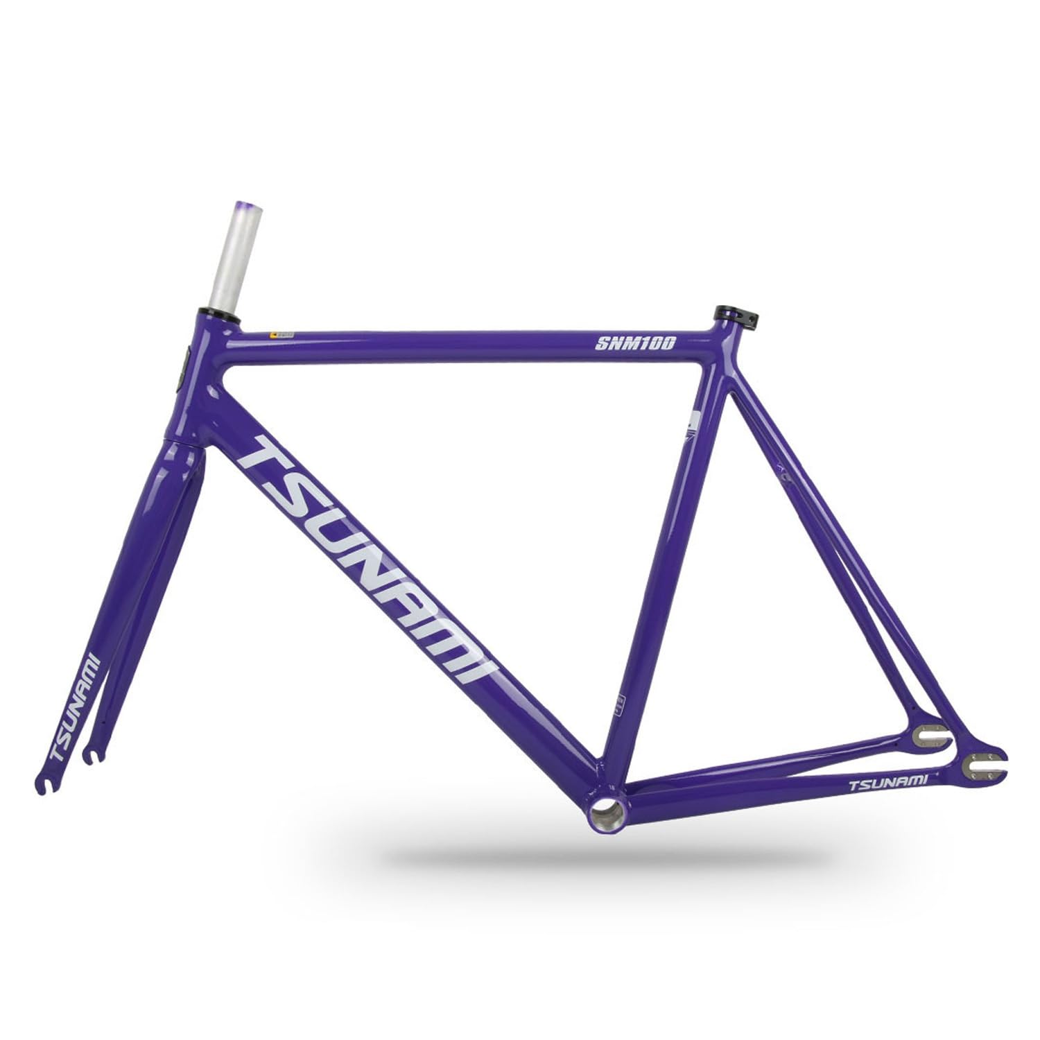 700C Cuadro de bici de piñón fijo 49 52 55 58CM freno de C 100/120mm QR | Marco de bicicleta de pista de carreras de aluminio, máximo 700Cx25C, BB roscado 68mm