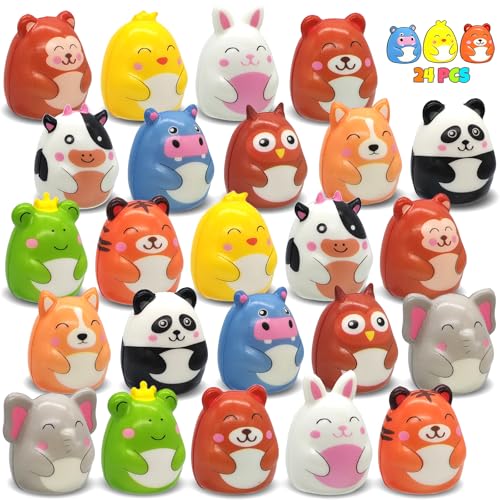 Squishy Toys Party Bag Fillers for Kids 24PCS Animal Slow Rising Favours