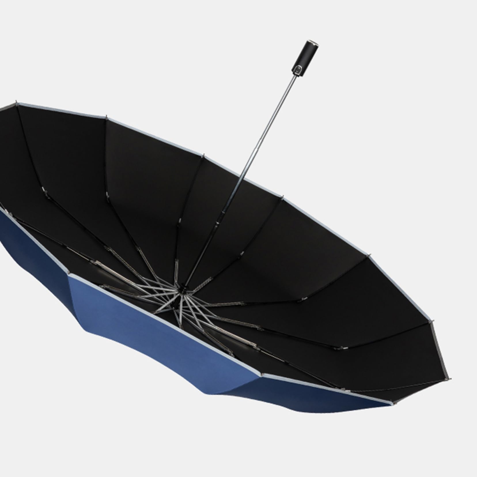 Parapluie de voyage pliant 57 pouces, résistant au vent et robuste - Ouverture et fermeture automatiques faciles, léger, durable et compact - Résistant au vent, petit parapluie de pluie