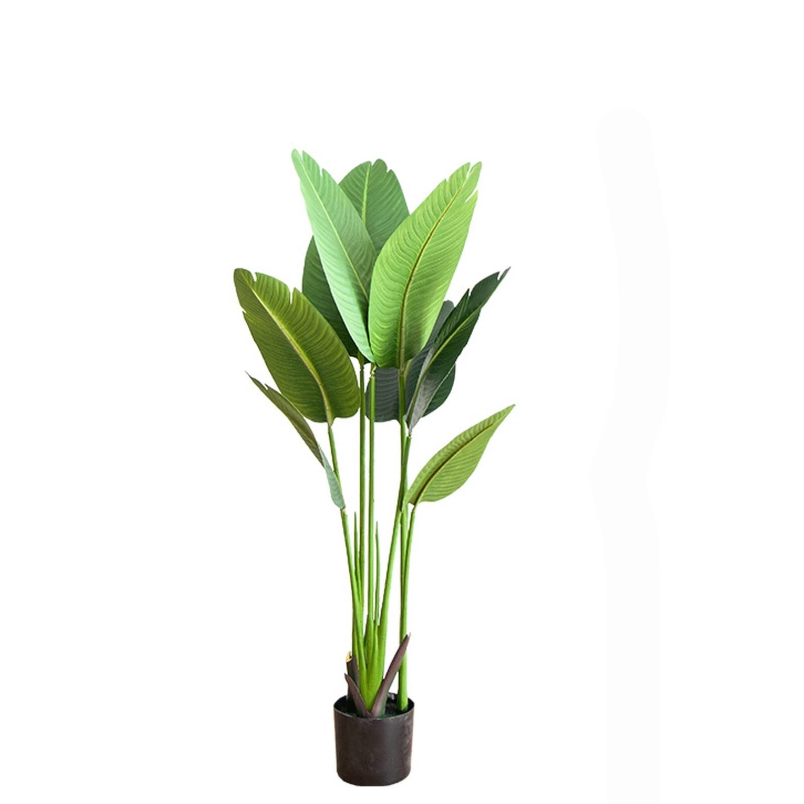 Faux Tree 47inch Artificial Leaves Tropical Plants Fake Palm Leaf for Home Decor Indoor Faux Plants Indoor