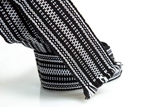 Ukrainian hand woven homespun Hutsul Belt Black White KRAYKA for Vyshyvanka3